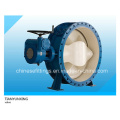 DIN A216wcb Resilient Seated Double Flanged Eccentric Butterfly Valves